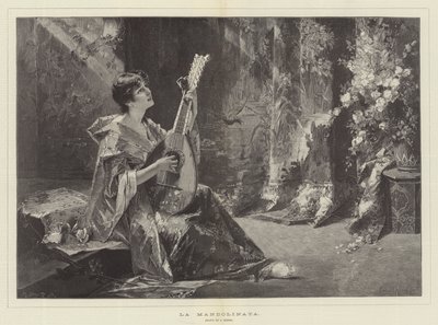 La Mandolinata by Conrad Kiesel